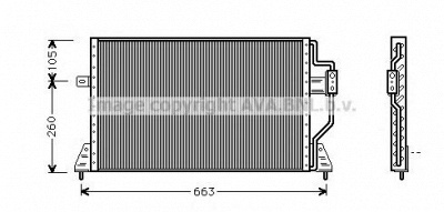 AVA QUALITY COOLING cr5024 -  Конденсатор, кондиционер